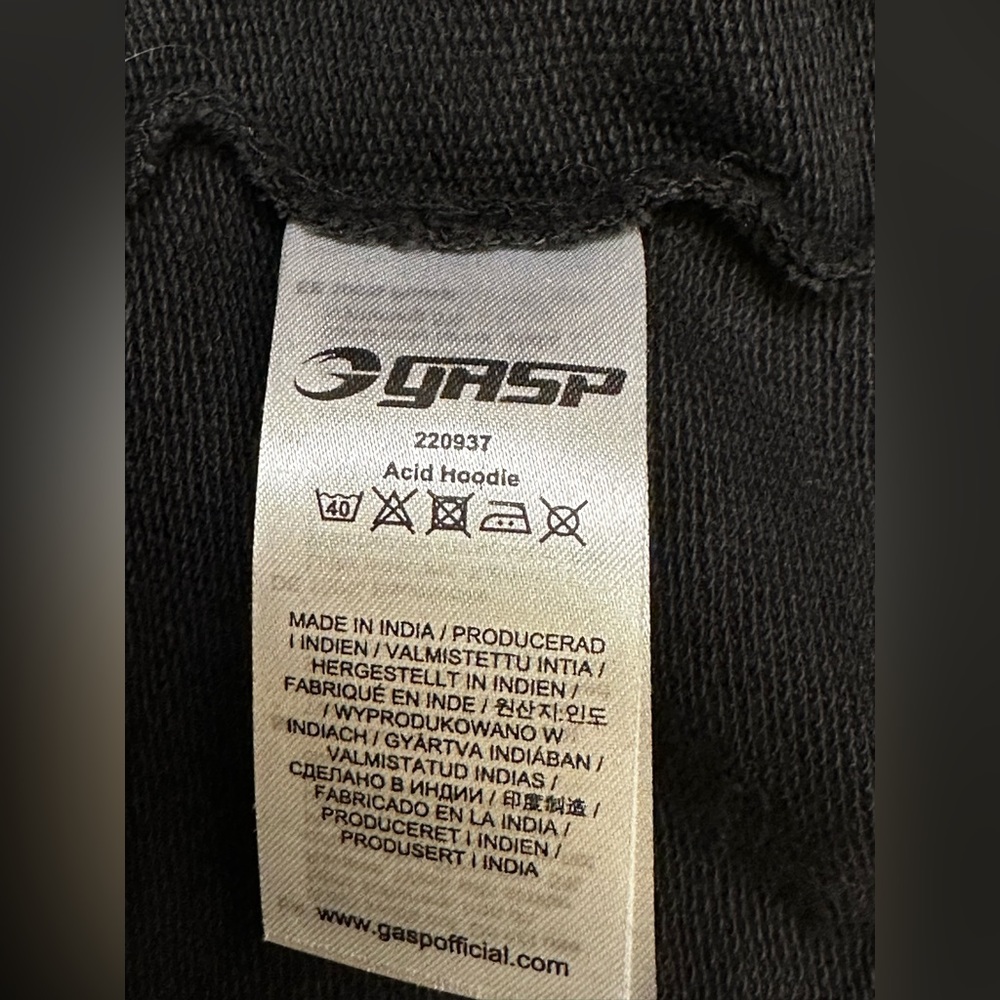 GASP Acid Hoodie Size L - Picture 4 of 5